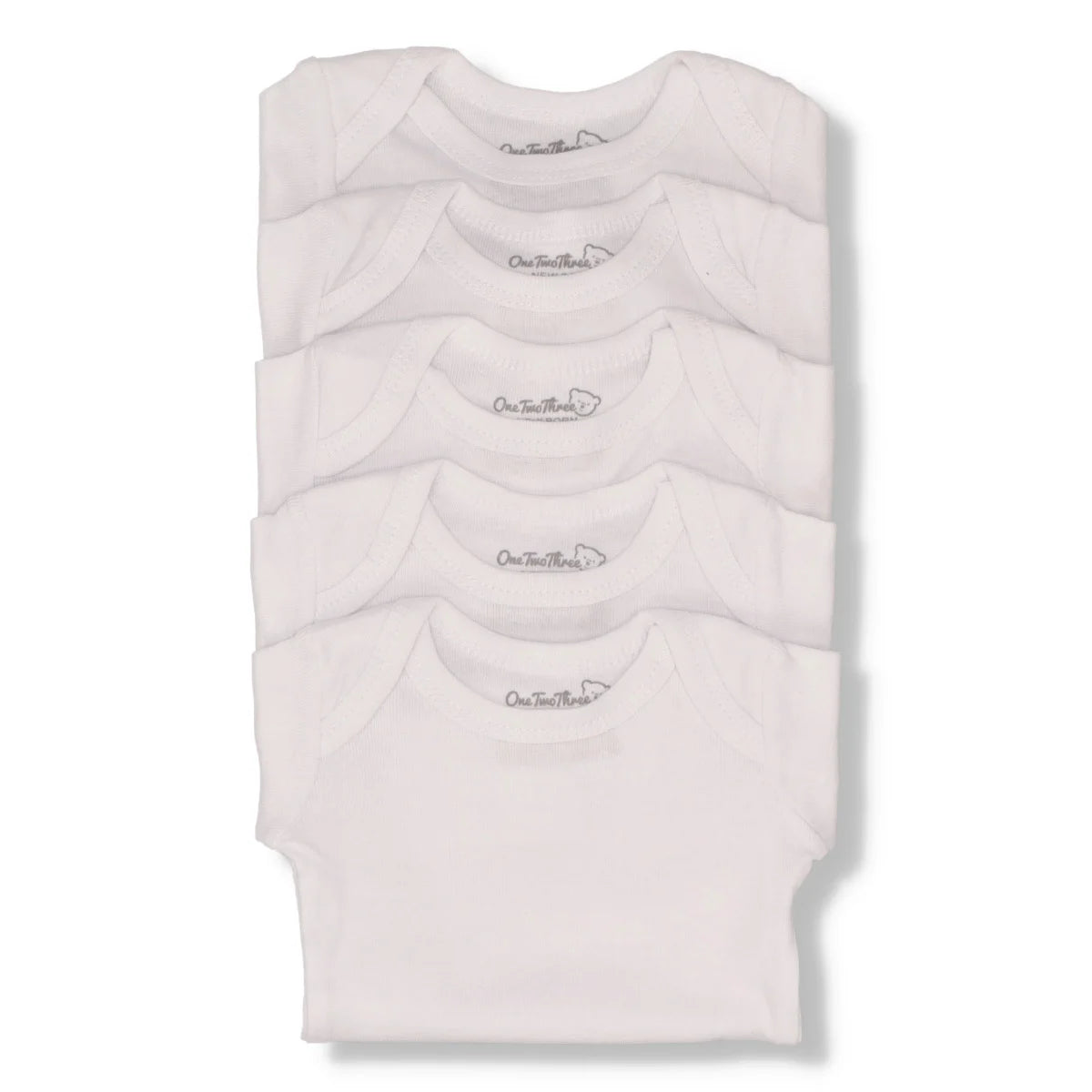 Baby Boys 5 Pack Short Sleeve Vests White Edgars Namibia