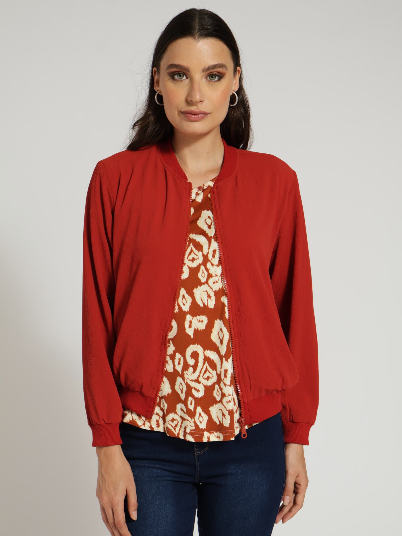 Plain Bomber Jacket Rust Edgars Namibia