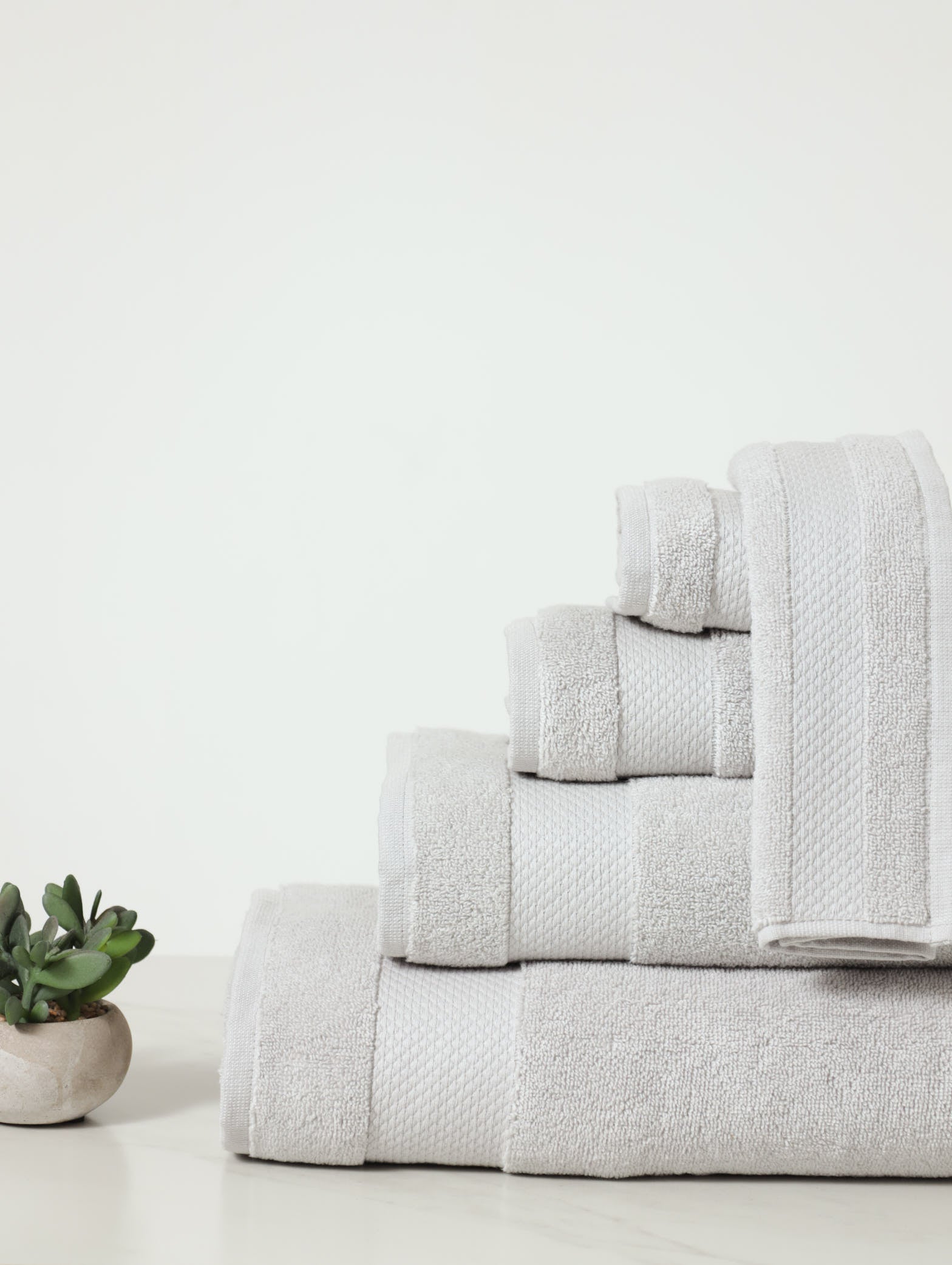 ZeroTwist Luxury Bath Towels Silver Edgars Namibia