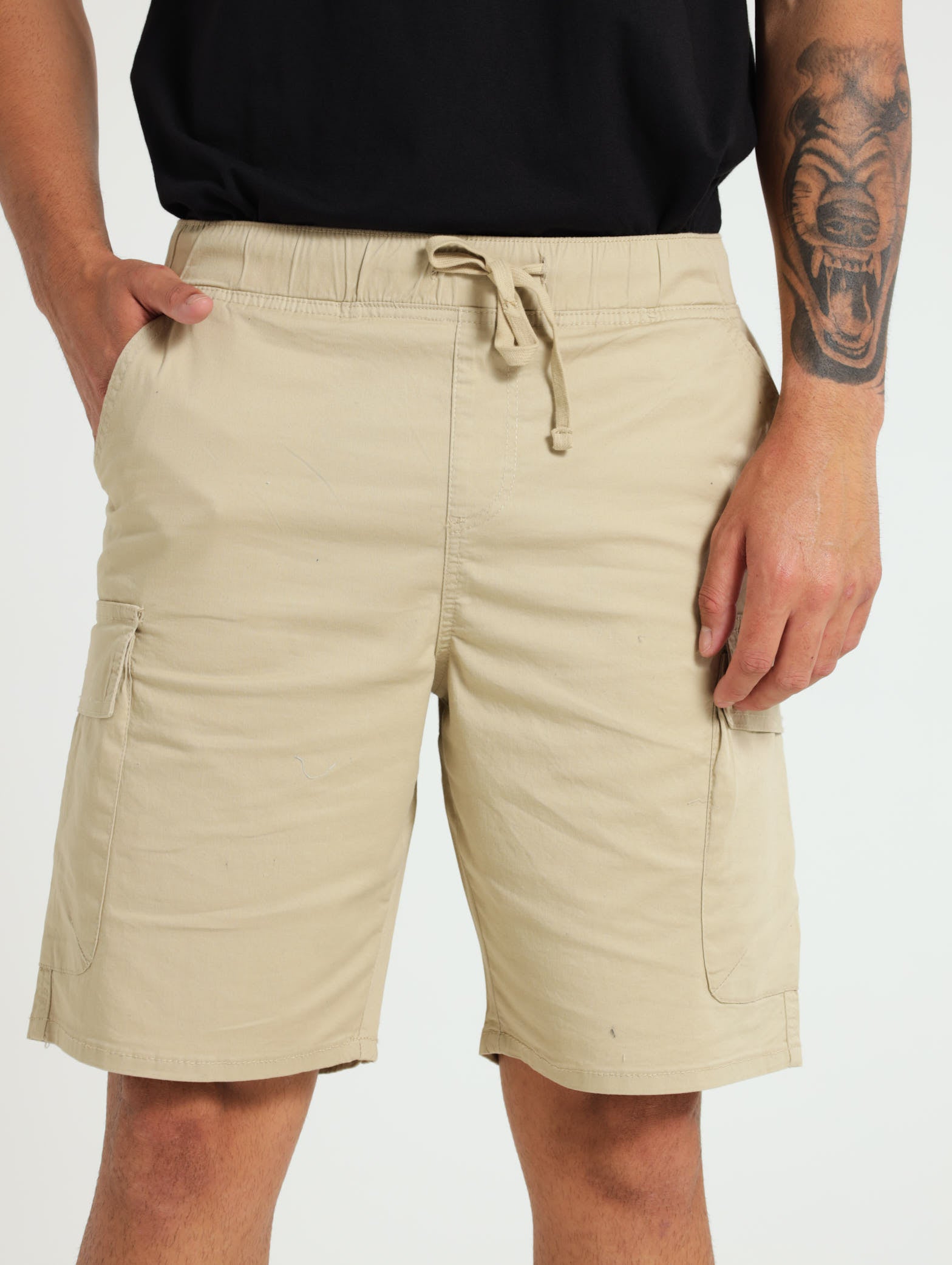 Basic Cargo Pull On Shorts Stone Edgars Namibia