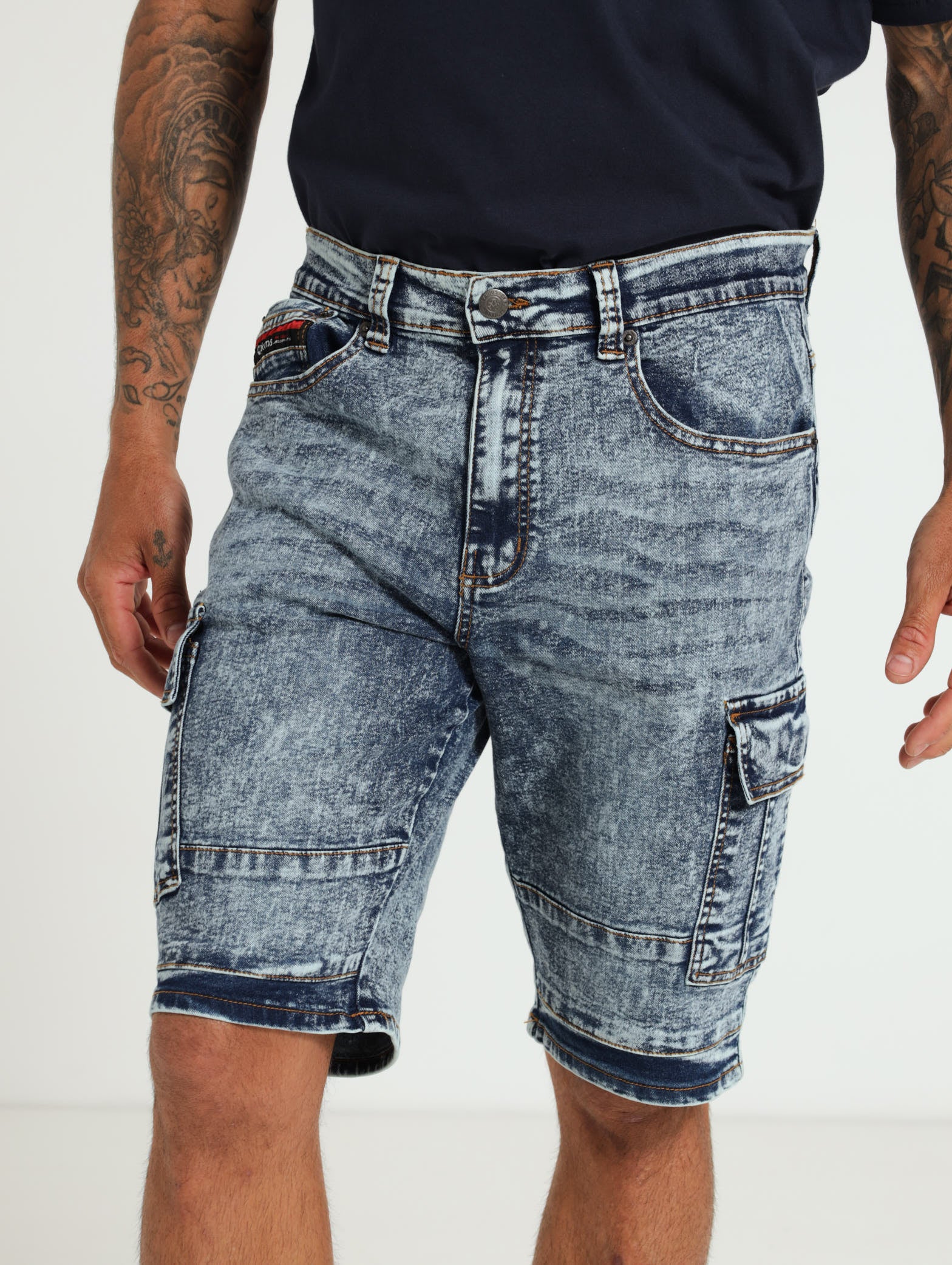Denim Cargo Shorts Blue Edgars Namibia