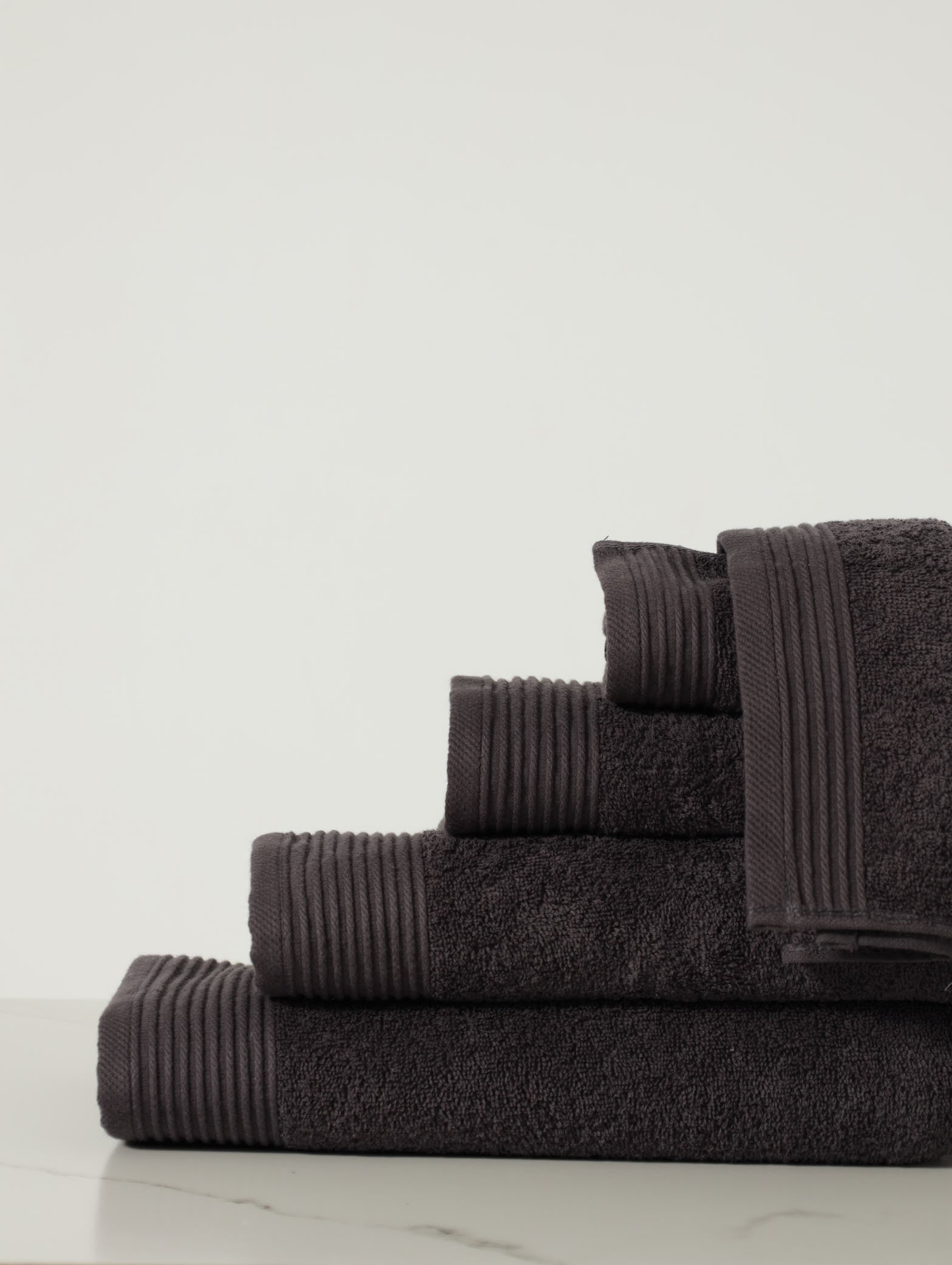 Signature Ripple Border Towels Charcoal Edgars Namibia