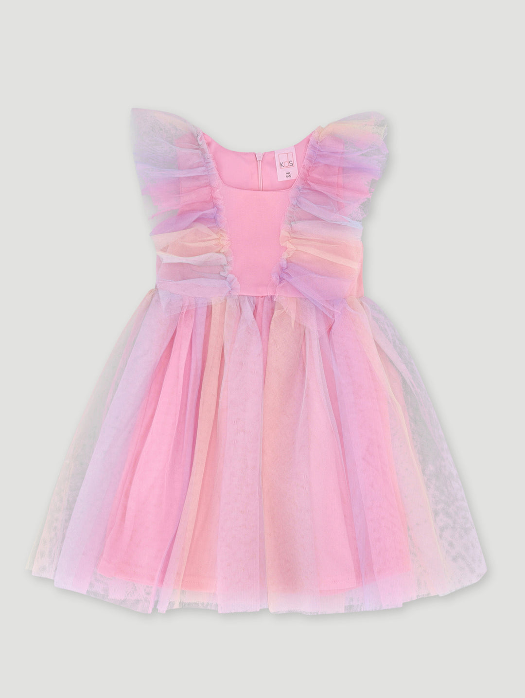 Pre-Girls Fashion Skirt With Frills - Pink