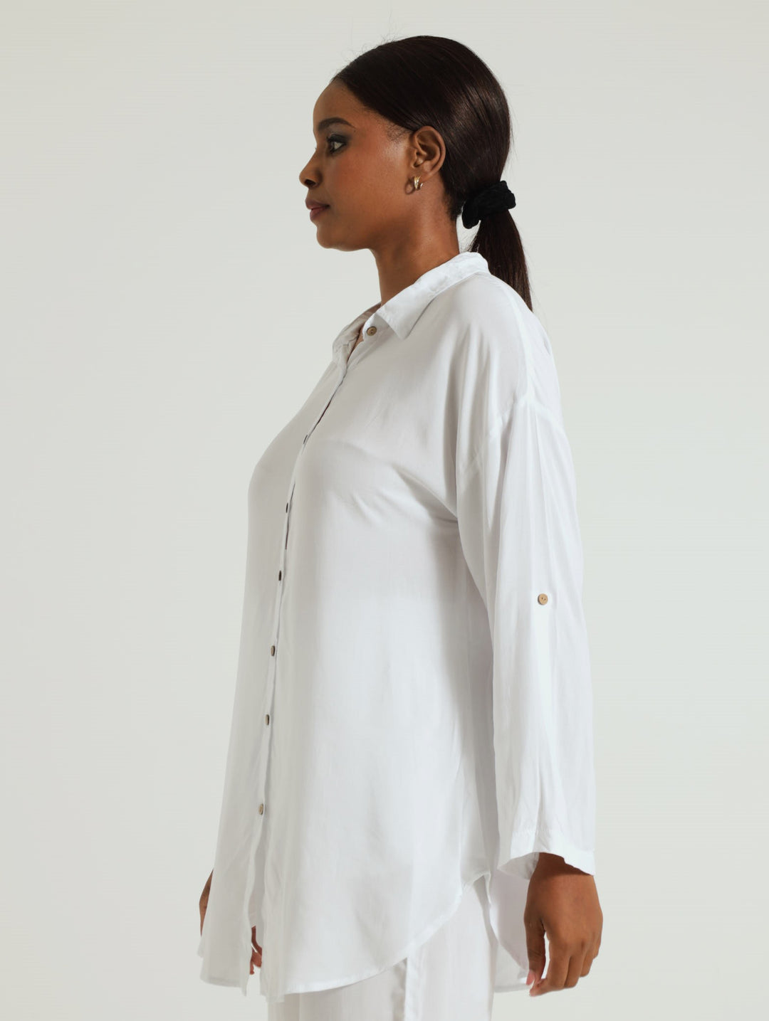 Long Sleeve Sheer Shirt White Edgars Namibia