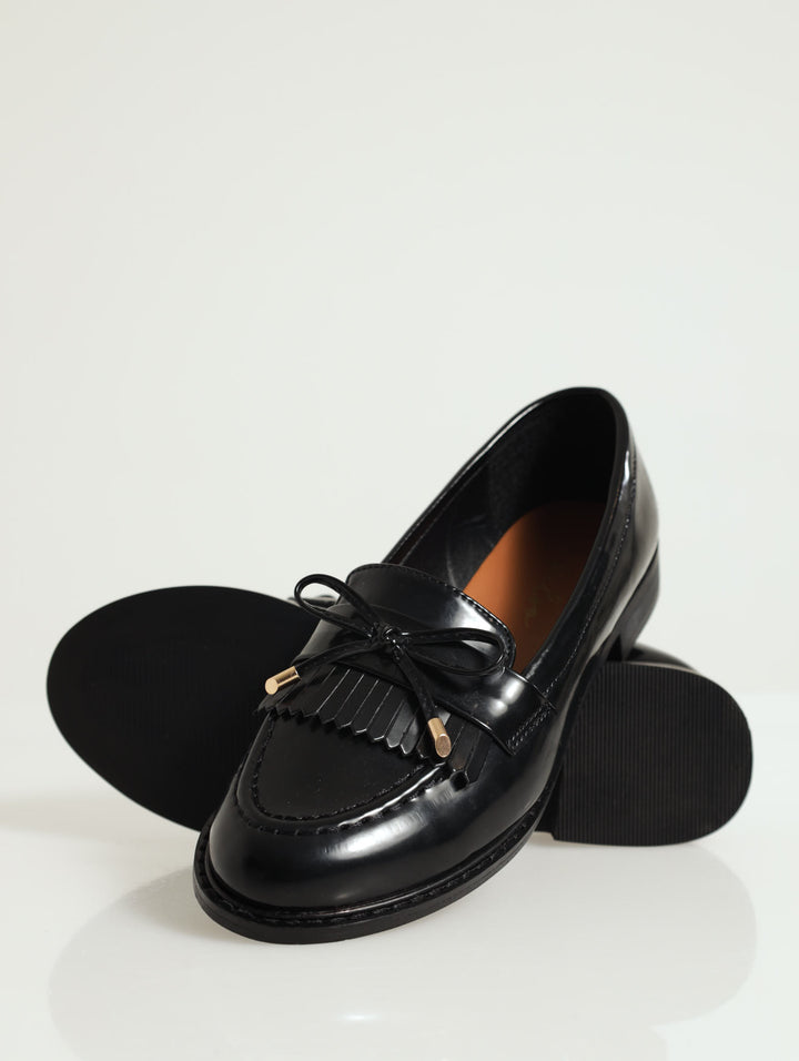 Loafer With Fringe & Bow Detail Black Edgars Namibia