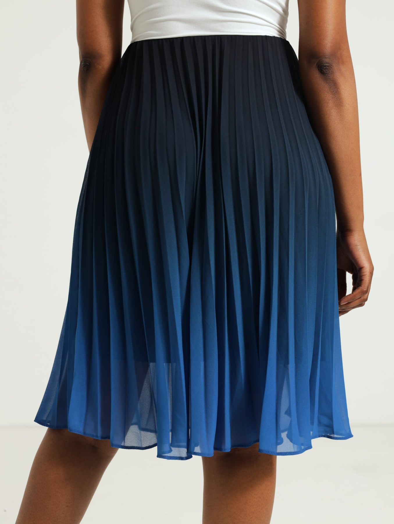 Ombre Pleated Skirt - Blue – Edgars Namibia