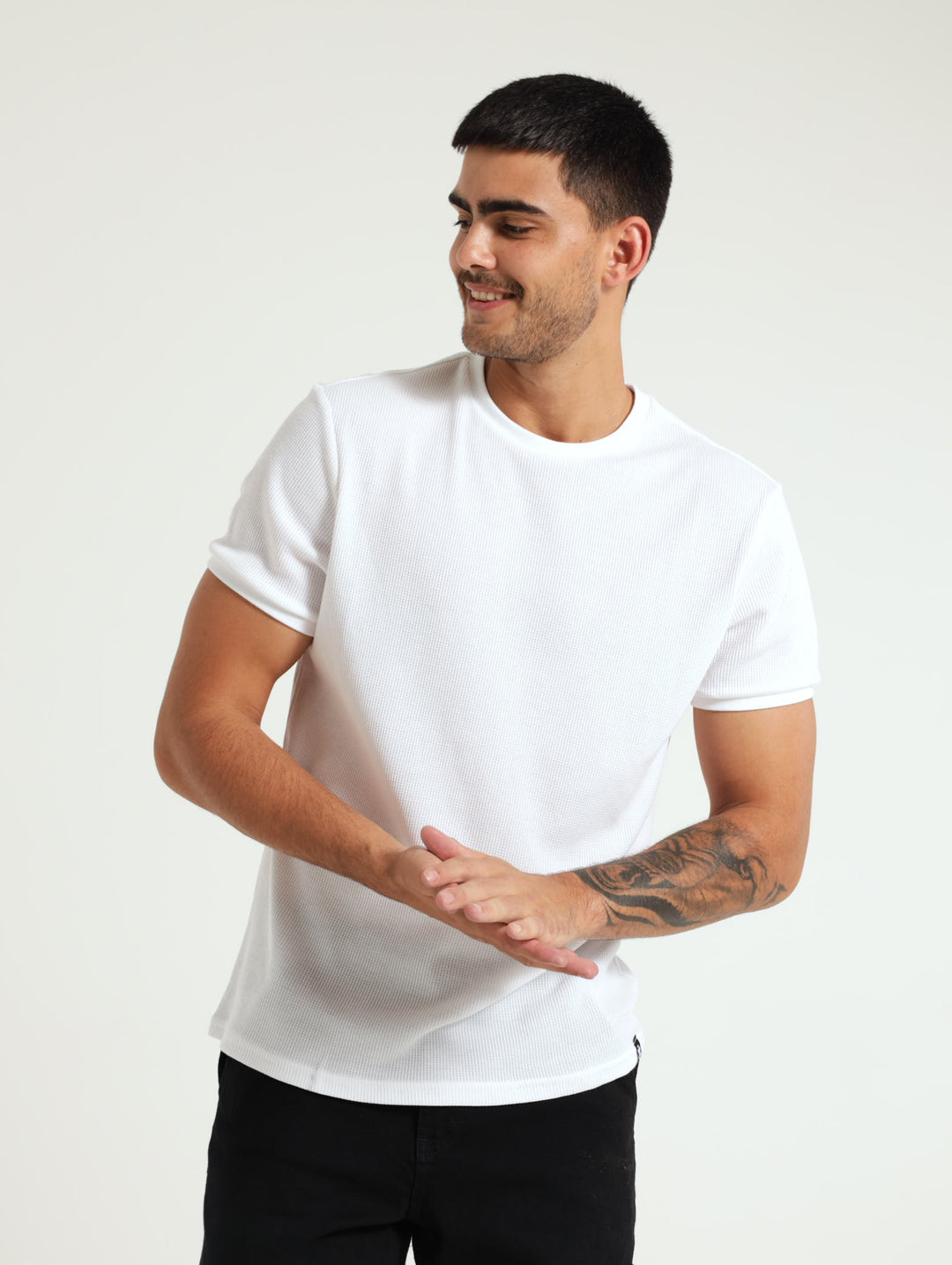 Mens Waffle Crew Tee – Edgars Namibia