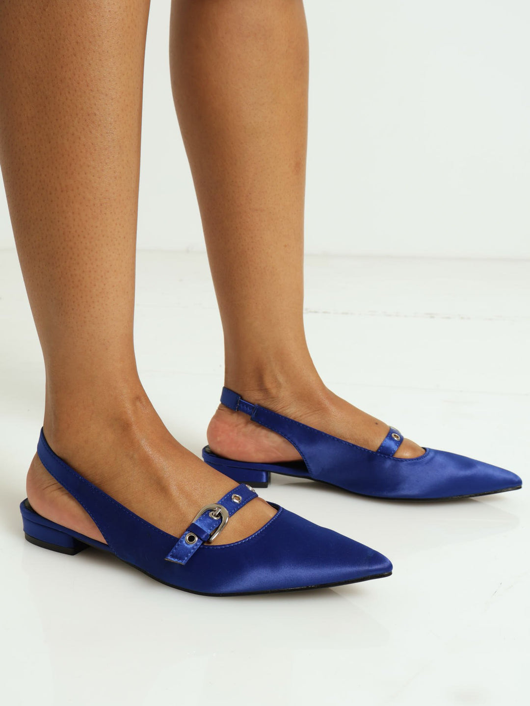 Buckled Mary Jane Sling Back Push In Shoe Cobalt Edgars Namibia