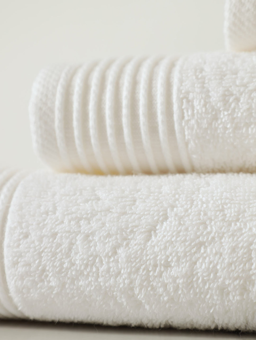 Signature Ripple Border Towels White Edgars Namibia