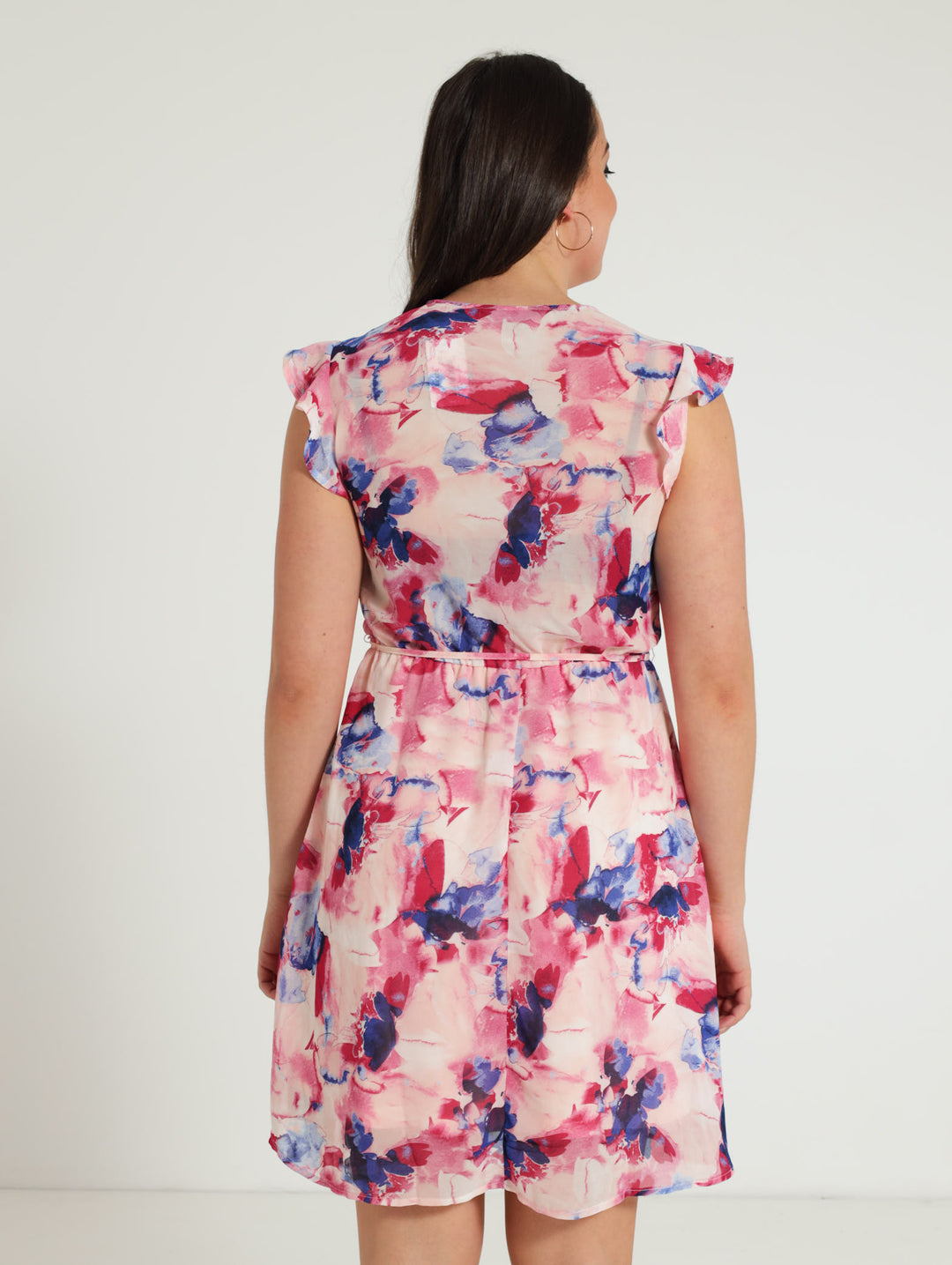 Ladies Built Up Frill Sleeve Tea Dress Edgars Namibia